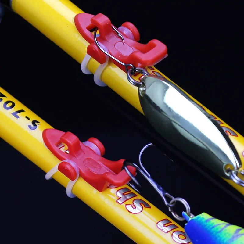 10Sets New Plastic Fishing Hook Secure Keeper Fishing Lure Bait Fishhooks Safety Holder for Fishing Rod Pole Accessories (13)