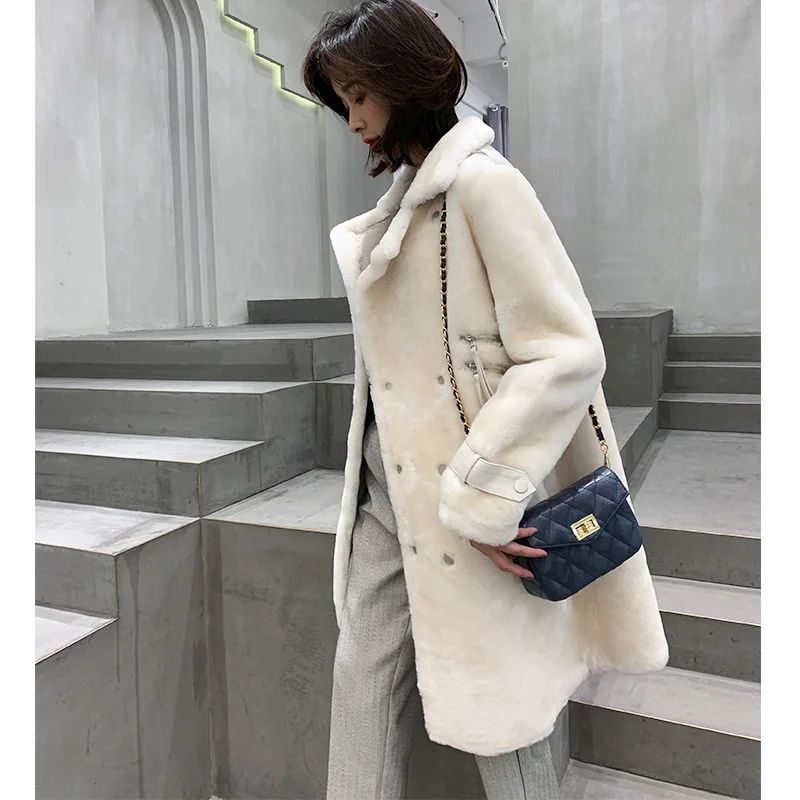

Real Fur Coat Women Natural Sheep Shearling Winter Coat Women Real Fur Jacket for Womens Clothing 2020 Manteau Femme YY755