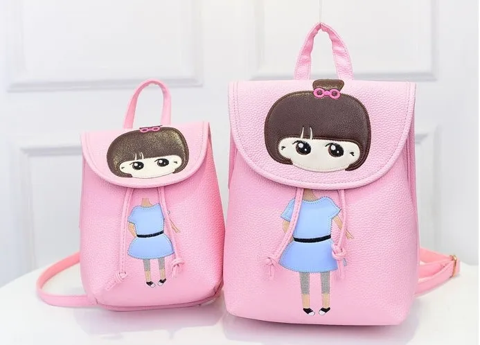 

Korean-style Cute PU Leather Cartoon Cute Children Backpack Student Casual Travel Backpack New Style Little Girl Bag