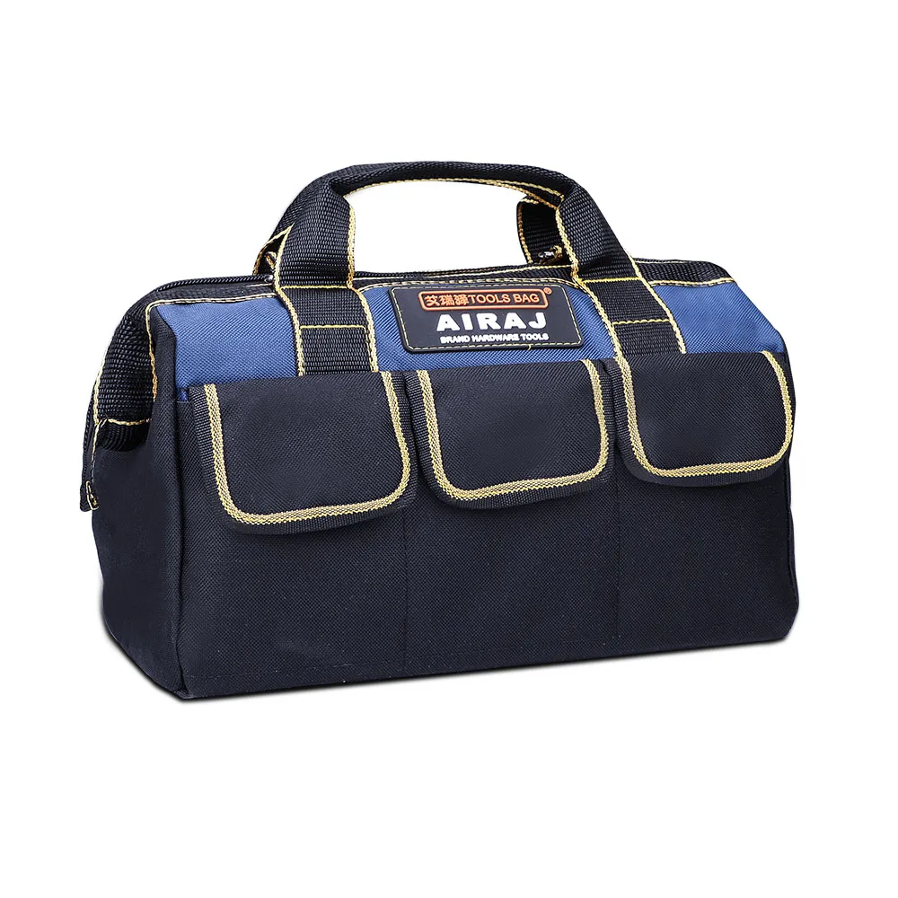 portable tool chest AIRAJ 13 in Tool Bag, Large Capacity Top Opening Tool Kit, Tool Storage Bag For Electrician Woodworking Fitters tool chest trolley