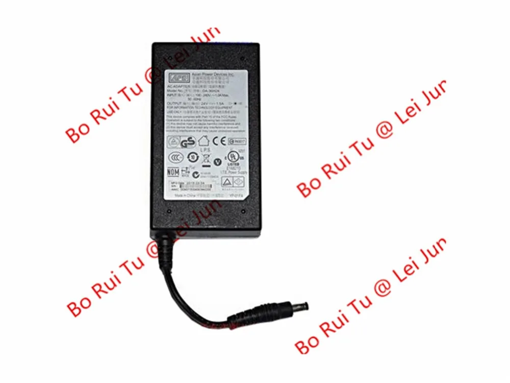 Адаптер для ноутбука 24V 1.5A, бочонок 5,5/2,1 мм, IEC C14, DA-36H24, олупки(олупки) для APD