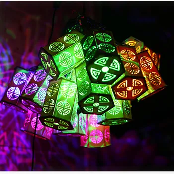 

.10 LED Fairy String Light Wooden Cabin Holiday Party Lantern Lamp Decor Kit led light motion sensor outdoors garden light