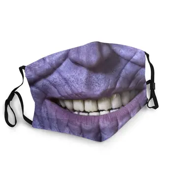 

The Avengers Thanos Purple Man Non-Disposable Mouth Face Mask Fabric Anti Dust Protection Cover Respirator