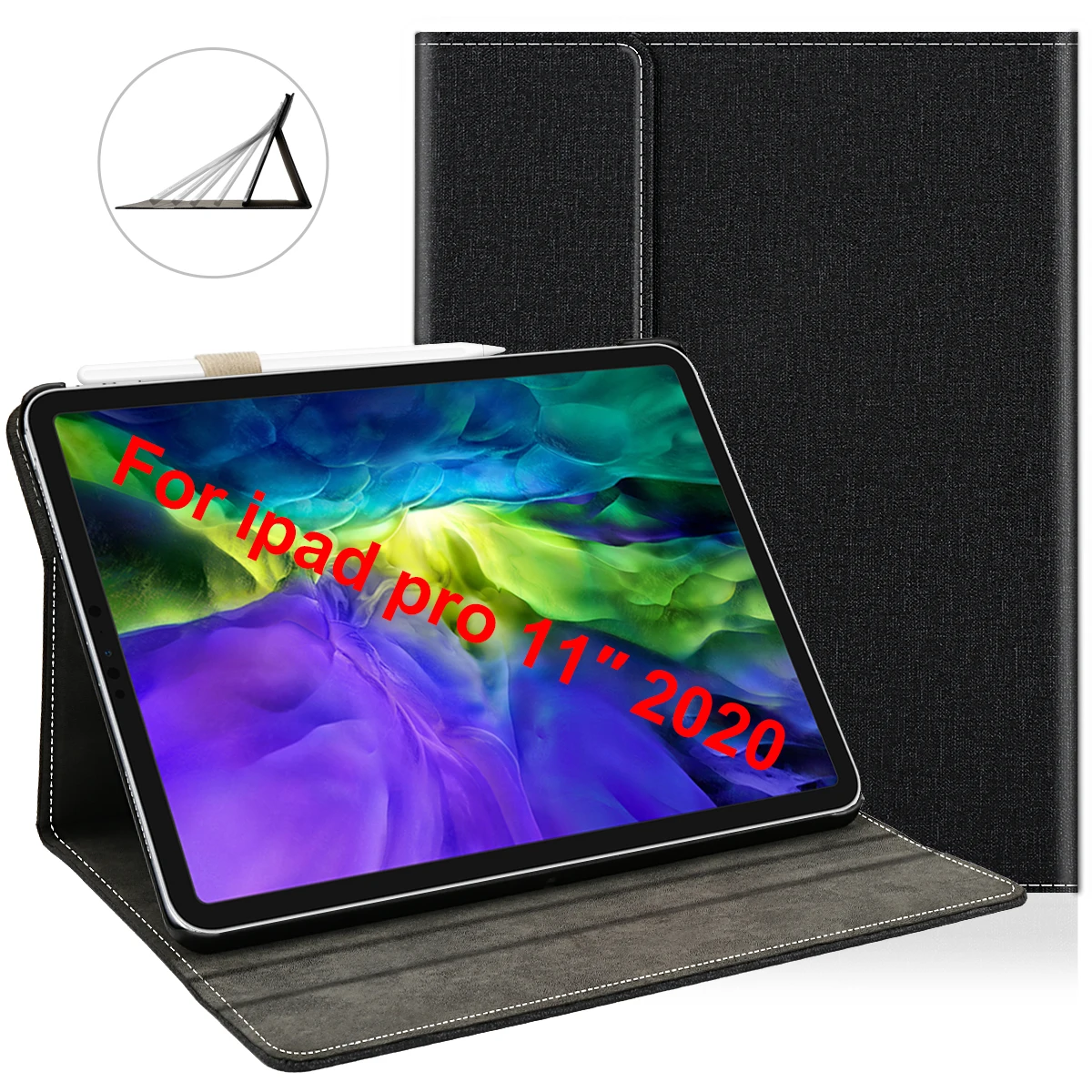 

Tablet Case For iPad Pro 11 Inch 2020 Case PU Leather Protector Flip Stand Cover For iPad Pro 2020 11 Inch with Auto Wake/Sleep