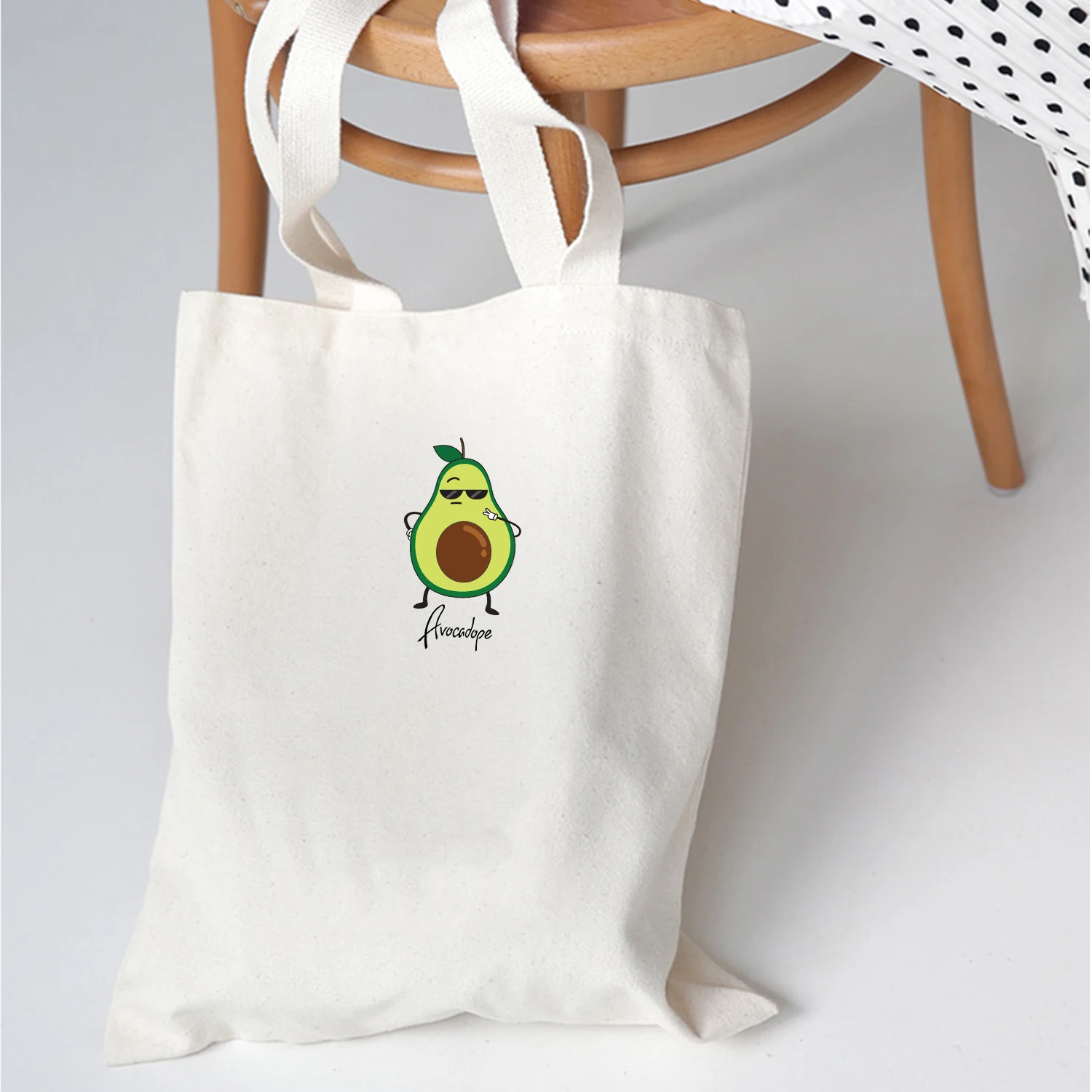 Kawaii солнцезащитные очки авокадо крутая модная сумка для покупок холщовая ткань многоразовая сумка для продуктов большие складные сумки эко шоппер милый