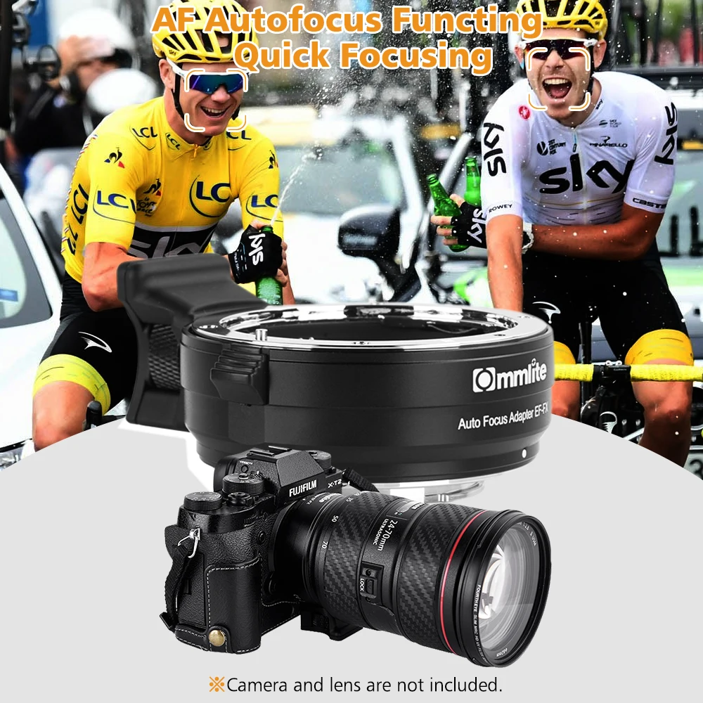 Commlite CM-EF-FX электронный AF объектив адаптер для Canon EF/EF-S объектив для Fujifilm fx-крепление камеры