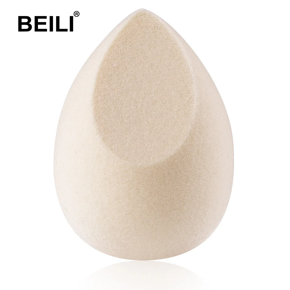 ZR03 BEILI Green nude пушистый микрофибра бархатный спонж пудра тональный крем косметический мягкий качественный не латексный спонж Макияж инструмент - Цвет: ZR03