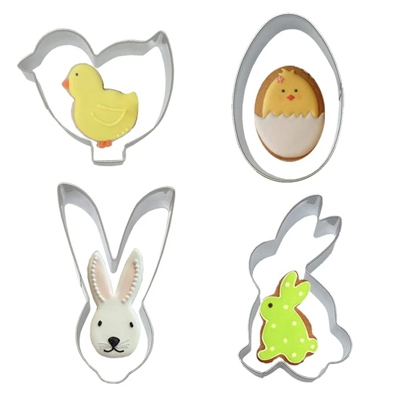 4 шт. пасхальные формы для выпечки из нержавеющей стали|Инструменты печенья| |