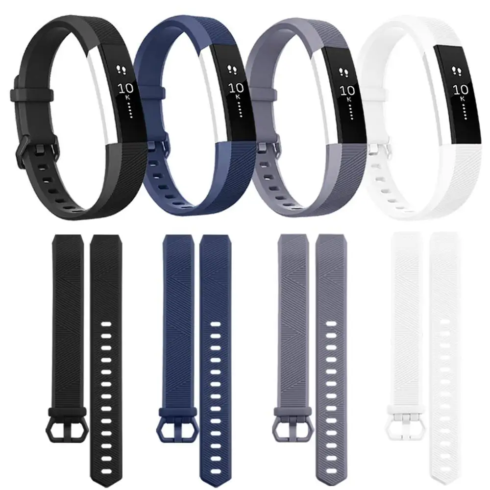 4 Pack Silicone Band For Fitbit Alta HR / Smartwatch Soft Wrist Replacement Strap Bracelet Fibit Bands | Электроника