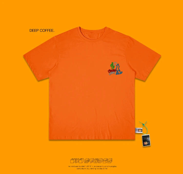 Electric Syllable Dj Kanye Than Primary Section Hand Evil Do Cactus Doodle Cartoon Series Style Bf Wind T Shirt Men And Women