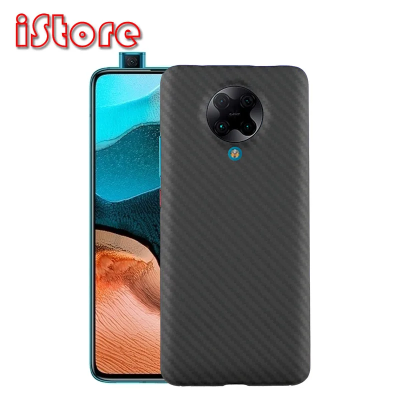 CF кожа углеродное волокно чехол для телефона redmi K30 Pro ZOOM POCO F2 тонкие и светильник