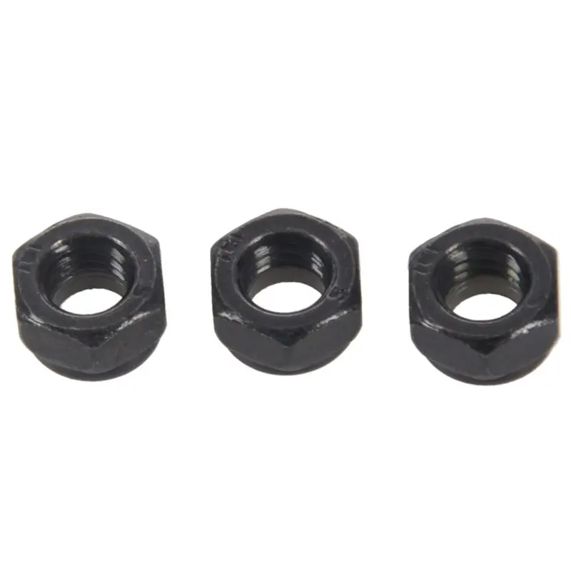 M5x0.8mm оцинкованные Nylock нейлоновые вставки шестигранные блокировочные гайки черные 50 шт