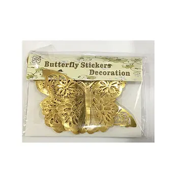 

3D Hollow Butterfly Refrigerator Bedroom Living Room Porch Wall Decoration Stereo Stickers Simulation Butterfly