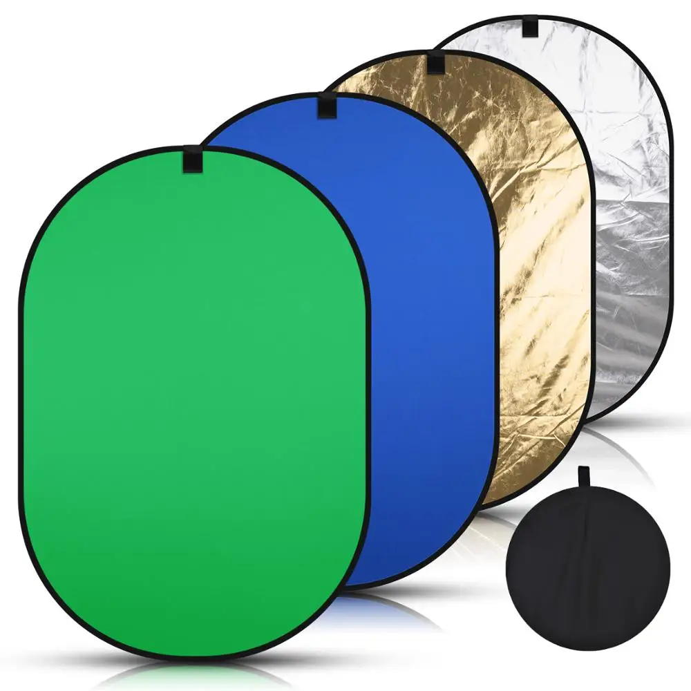 Collapsible Background 200x230cm ChromaKey BLUE/GREEN Reversible Panel Filming 