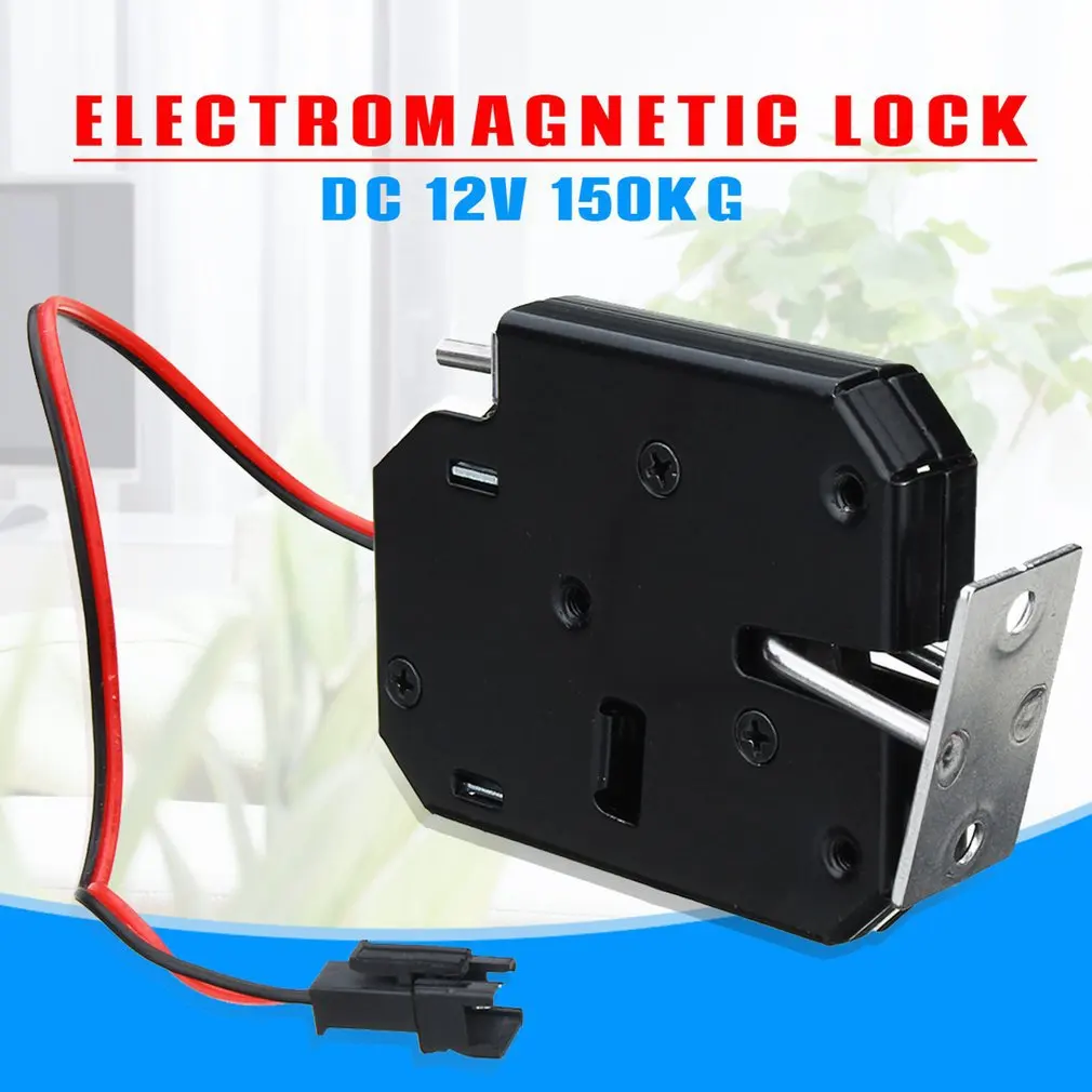 Hot 150KG/330lb Electric Magnetic Lock Door Access Control DC 12V Cabinet Drawer Electromagnetic with Emergency Unlock | Обустройство