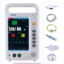 SpO2, PR, NIBP, ECG, RESP многопараметрический монитор пациента в отделении интенсивной терапии пульсометр кровяного давления температуры оксиметр здравоохранения