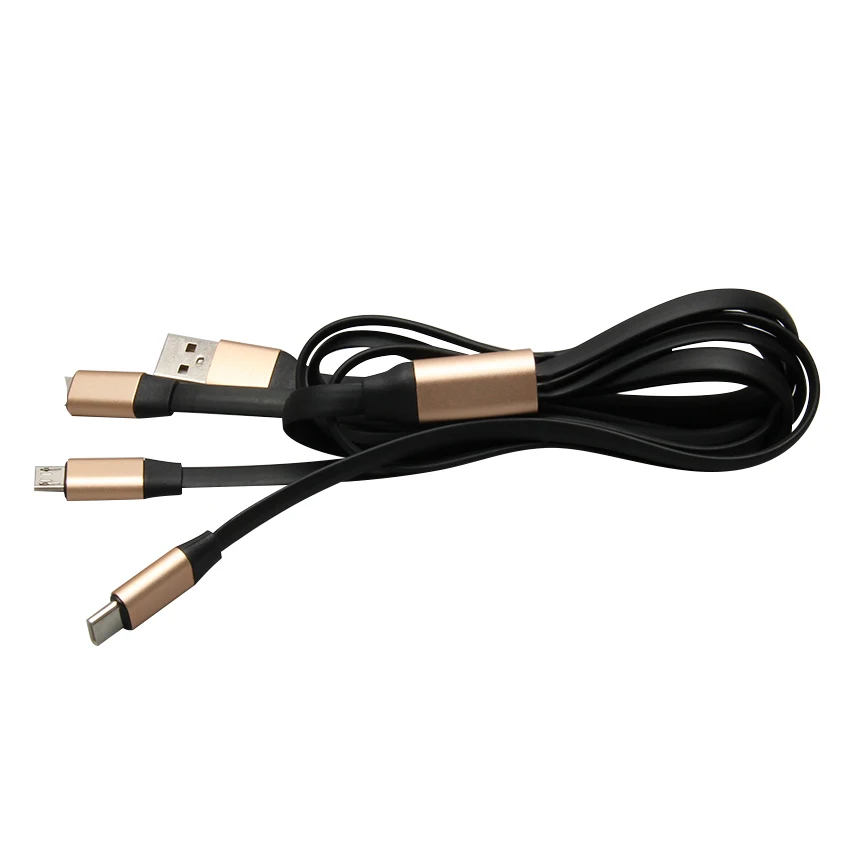 US $162.37 120cm 3 in 1 USB Cable 3A Micro USB C Fast Charging Adapter TypeC Charger Wire for iPhone 11 Pro XR XS Xiaomi Huawei Samsung