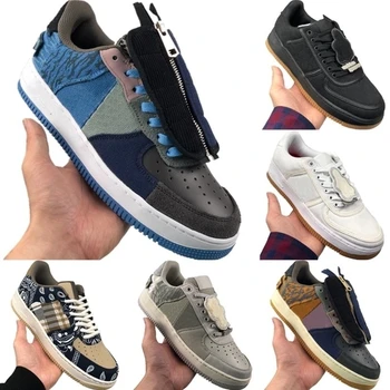 

2020 Forced TS Low Cut Basketball Shoes TS x Forced Antiskid Rubber Built-in Zoom Air Skateboard Sneaker