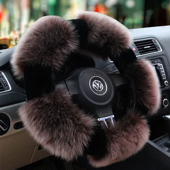 

2021 New Style Pure wool car steering wheel cover For audi a3 8p 8l sportback a4 b7 avant b5 b8 a6 c7 avant a5 a6 c5 accessories