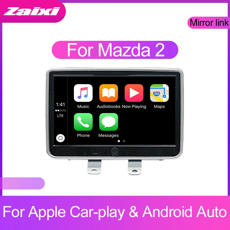 Excellent ZaiXi Android 2Din Car MP5 Multimedia Video Player GPS Car Radio Auto Radio Stereo Audio For MAZDA 2 2014~2019 5