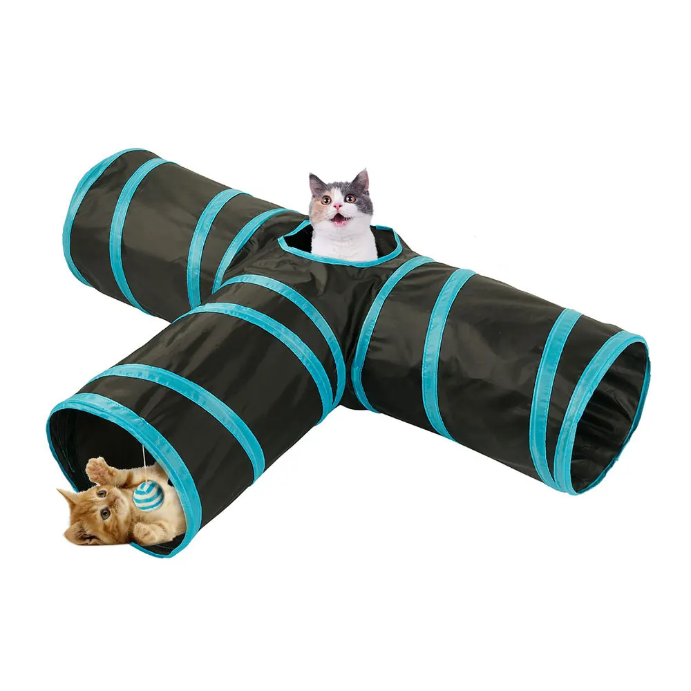 31 шт. набор игрушек для кошек 3 пути туннель интерактивный перо кошачья кошка жевать палочки мыши шары и колокольчик Забавные игрушки продукт для домашних животных