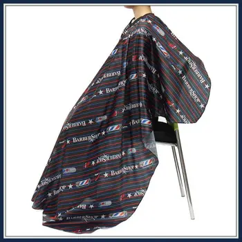

2020 New Stripes Hairdressing Gown Apron Barber Cloth Haircut Waterproof Hair Cape Barber Accessories Hair Coloring Barber Cape