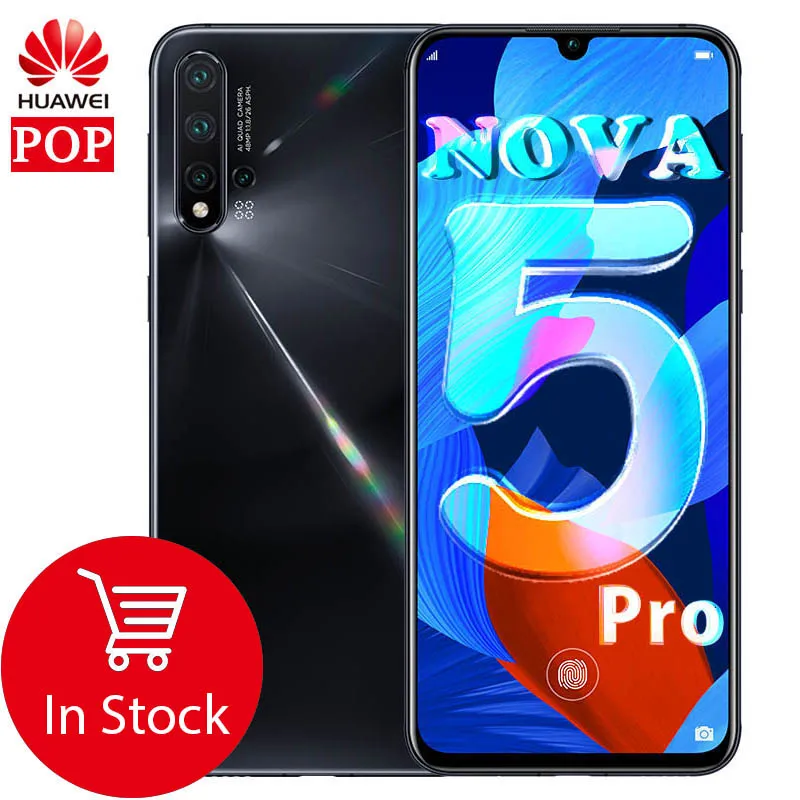 Оригинальный Huawei Nova 5 pro 8 Гб 128 мобильный телефон с восьмиядерным процессором 6 39