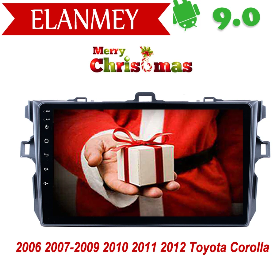 

Branded Genuine Android 9.0 Car Radio for Toyota Corolla 2010 car gps navigation Car Multimedia Vehicle recorder Christmas Gift