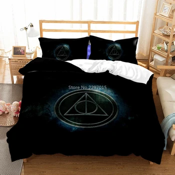 

Home Textile Classic 3d Bedding Set Cartoon Elegant Potter Printed Duvet Cover Pillowcase Bed Linen Bedclothes Boys Girls Gifts