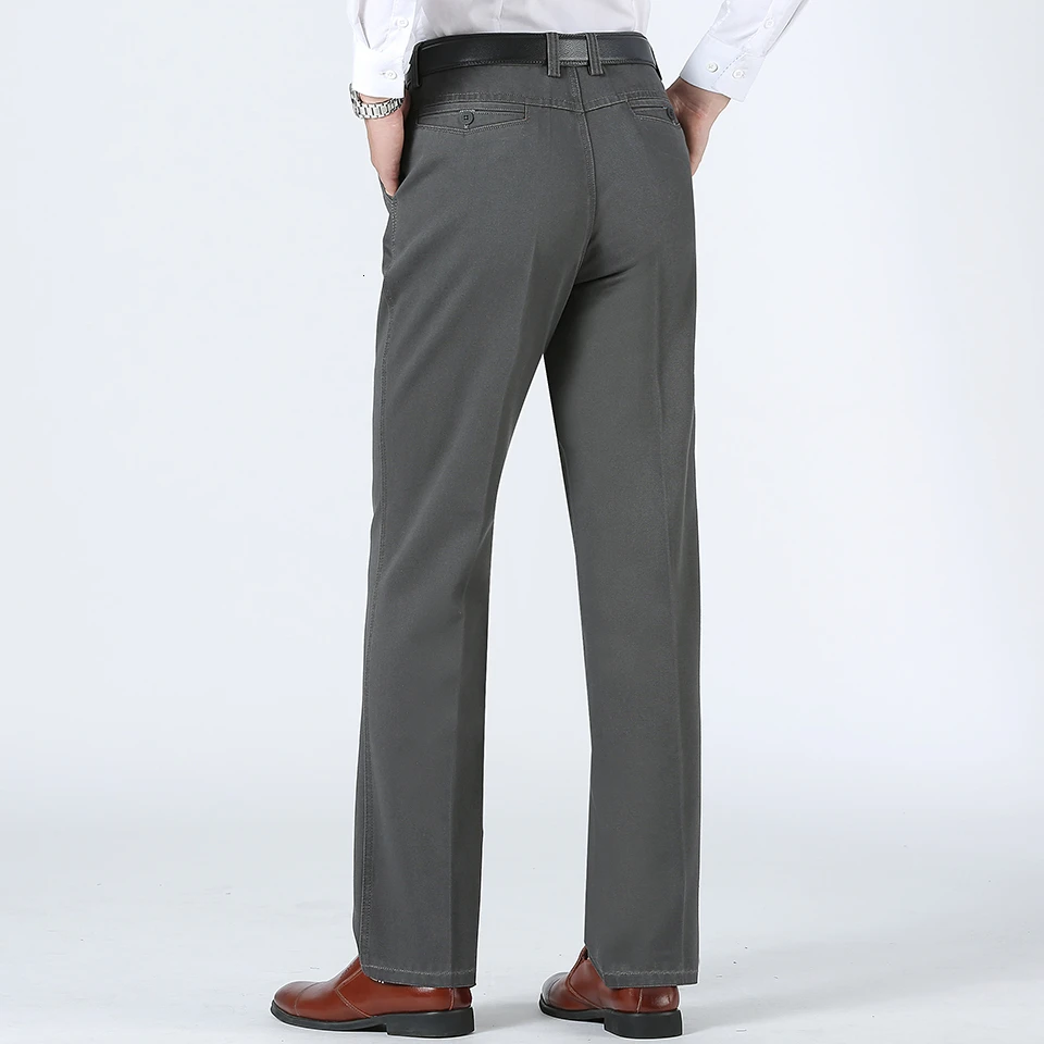 Новинка, весенние мужские деловые повседневные брендовые длинные хлопковые брюки, осенние модные мужские брюки с карманами, повседневные мужские брюки на молнии