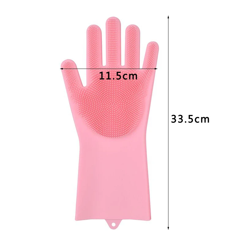 1 шт. силиконовые перчатки для мытья посуды|Бытовые перчатки| |