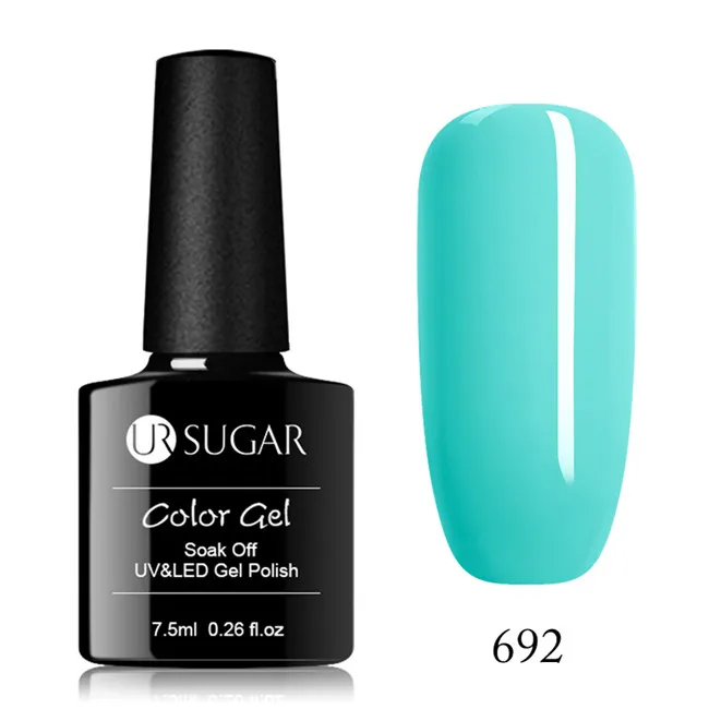 692 Ur Sugar УФ-гель для ногтей отмачиваемый 112 цветов Гель-лак для нейл-арта лак Полупостоянный лак черная бутылка 7,5 мл - Цвет: 692