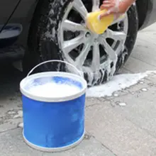 Портативное складное ведро для воды из ткани Оксфорд складное ведро для рыбалки легкое ведро для рыбалки на открытом воздухе