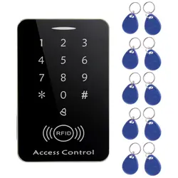 Lector de tarjetas de Control de acceso, dispositivo con pantalla táctil independiente, RFID, M203SE, con teclado Digital, 10 unidades
