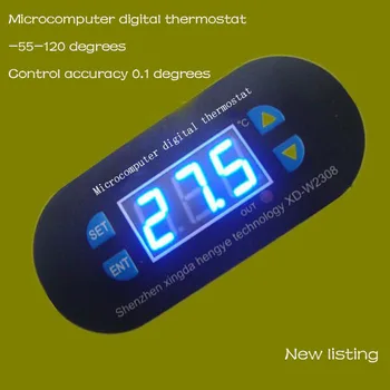 

Microcomputer digital thermostat Small temperature control panel Digital display adjustable temperature controller Switch