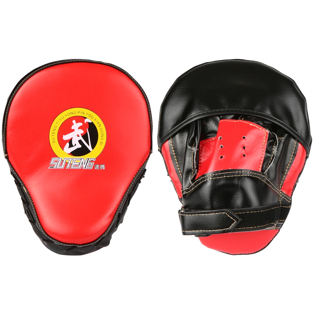 2PCS Kick Boxing Pad Gloves Punch Protect Bag Training Adults Kids Equipment Kit 