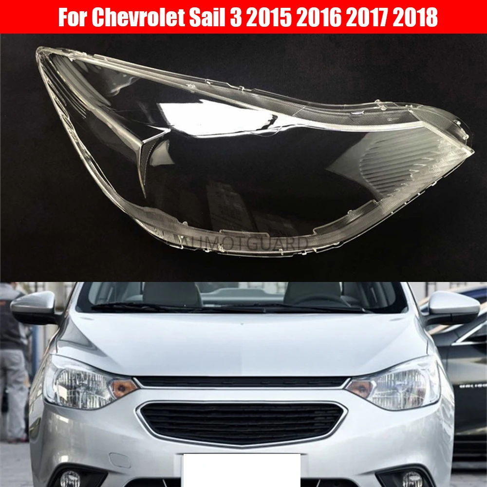 

Headlight Lens For Chevrolet Sail 3 2015 2016 2017 2018 Headlamp Cover Replacement Front Car Light Auto Shell