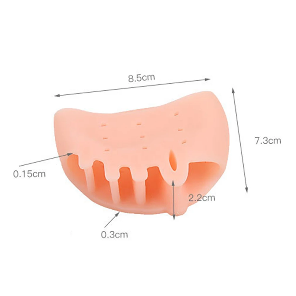 1 Pair Valgus Corrector Flexible Protective Five Holes Honeycomb Finger Soft Toe Separator Pain Relief Splint Spacers Foot Care