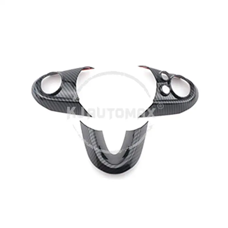 KJAUTOMAX для Mini Cooper F54 F55 F56 рулевое колесо украшения 3 шт./компл. карбона и оптоволокна для телефона из АБС-пластика черного цвета