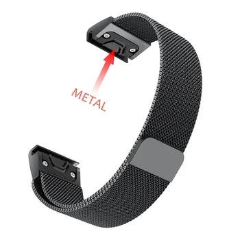 

26 22 20MM Watchband Strap for Garmin Fenix 6X 6S 6 Pro 5X 5 5S 3 3HR Watch Quick Release Stainless steel strip Wrist Band Strap