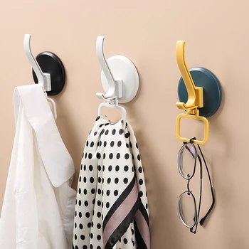 

Creative coat hook strong viscose wall-mounted hanger behind the door free punching kitchen wall hook