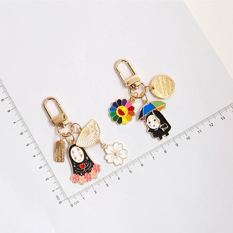 Keychain Airpods-Accessories Charm Pendent Key-Ring Blossom Spirited Away Anime Cherry