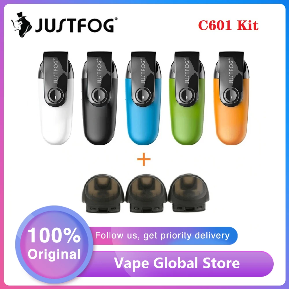Горячая Распродажа JUSTFOG C601 комплект с емкостью бака 1 7 мл и системой заправки