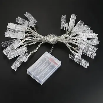 

LED Clip Light String Fairy Lights Snowflake Xmas Tree Christmas Home Decor