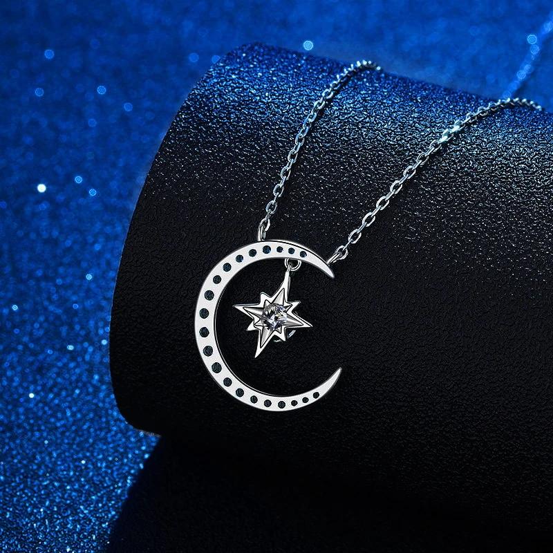 Peoples Jewellers Hallmark Diamonds Inspiration 0.04 CT. T.W. Diamond  Crescent Moon and Star Pendant in Sterling Silver and 10K Rose Gold|Peoples  Jewellers | Kingsway Mall