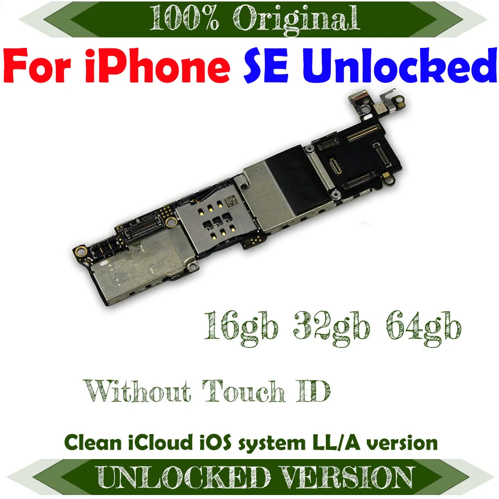 Материнская плата для iPhone 5 SE 100% разблокированная пластина материнская с чипами