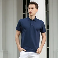 Mężczyźni 2022 lato Brand New Business Casual Style Polo koszule męskie z krótkim rękawem moda Slim solidna kolorowa koszulka Polo koszulka męska 4