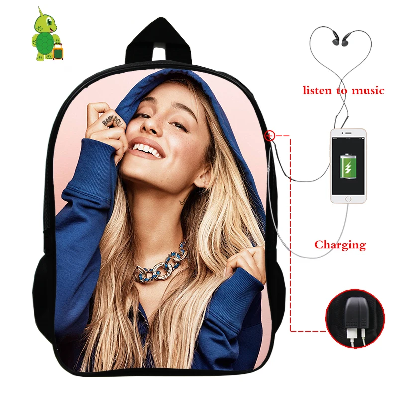 Ariana большая сумка-рюкзак для мужчин и женщин рюкзак USB зарядка Рюкзак для ноутбука школьные сумки для подростков дорожные сумки на плечо