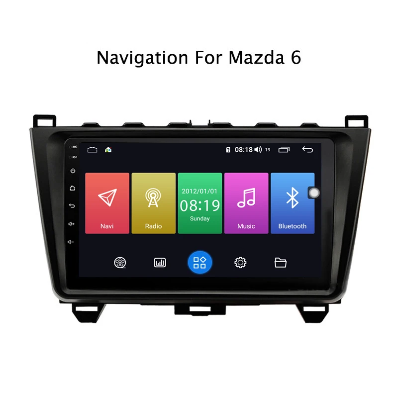 Clearance Ectwodvd 9inch Andriod 8.1 Car DVD GPS For Mazda 6 Rui Wing 2008-2015 4G RAM 64G ROM CarPlay DSP 4G LTE with WIFI 0