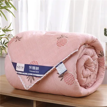 

New Cotton Quilt Summer Double Summer Coverlet Bed King Quilt Plaid Air Conditioner Spring Blanket Comforters Home Textile